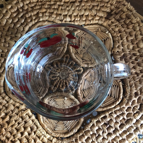 Anchor Hocking Plaid Apple Creamer & Juice Glass Set - Picture 5 of 15